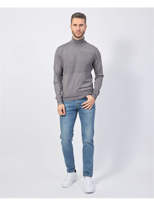 Yes Zee Men's Turtleneck Sweater in Viscose YES ZEE | M807-ML000812